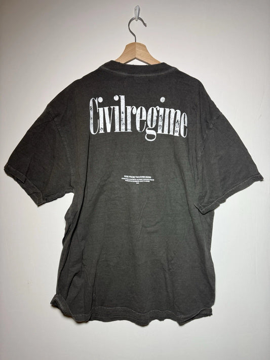 CivilRegime Charcoal OverSized  T-shirt