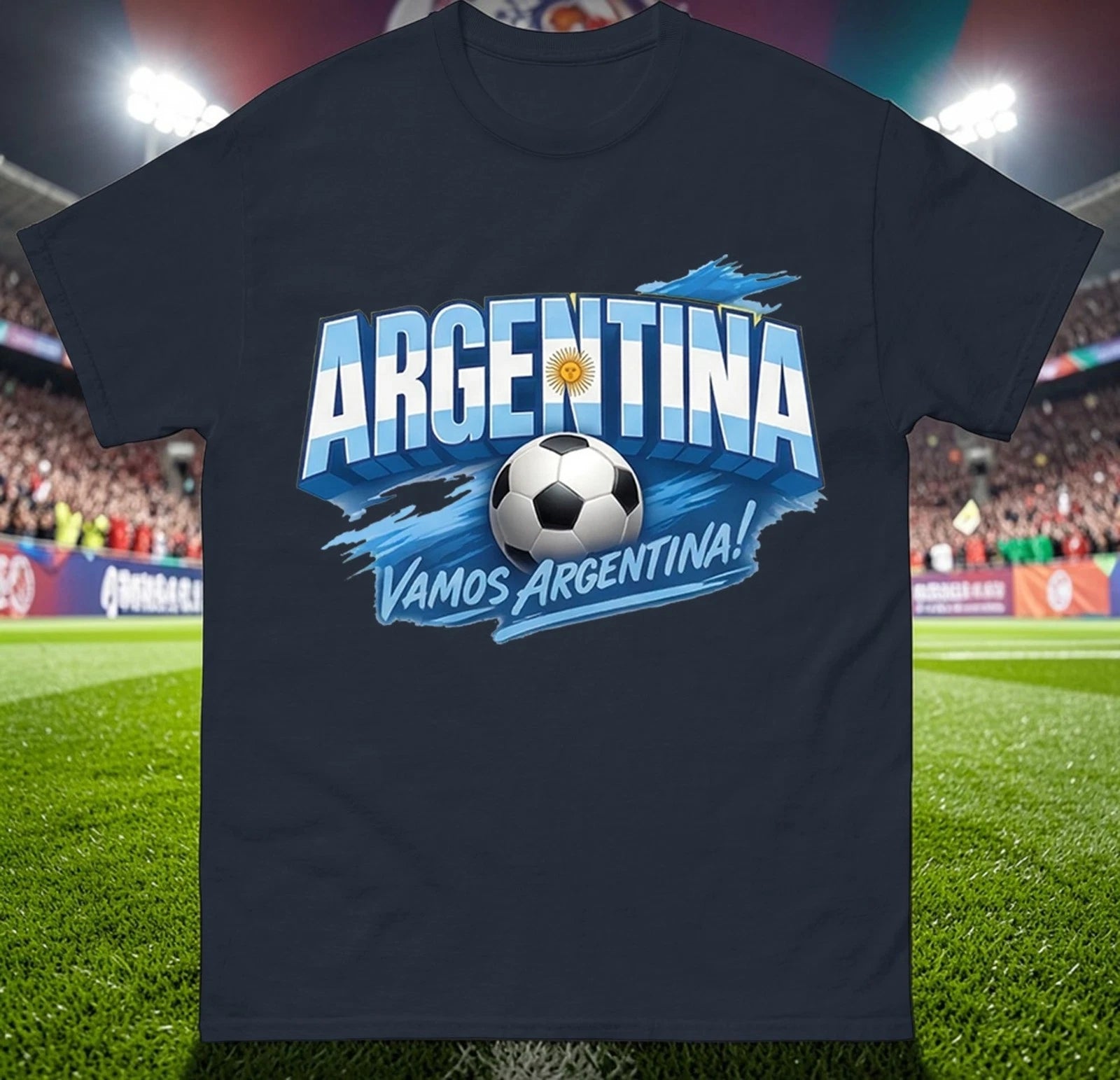 Argentina Vamos T-Shirt, Argentina Football Fan Tee, Football Fan Gift Top