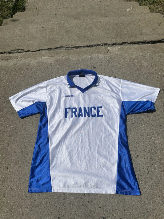 Vintage diadora soccer jersey
