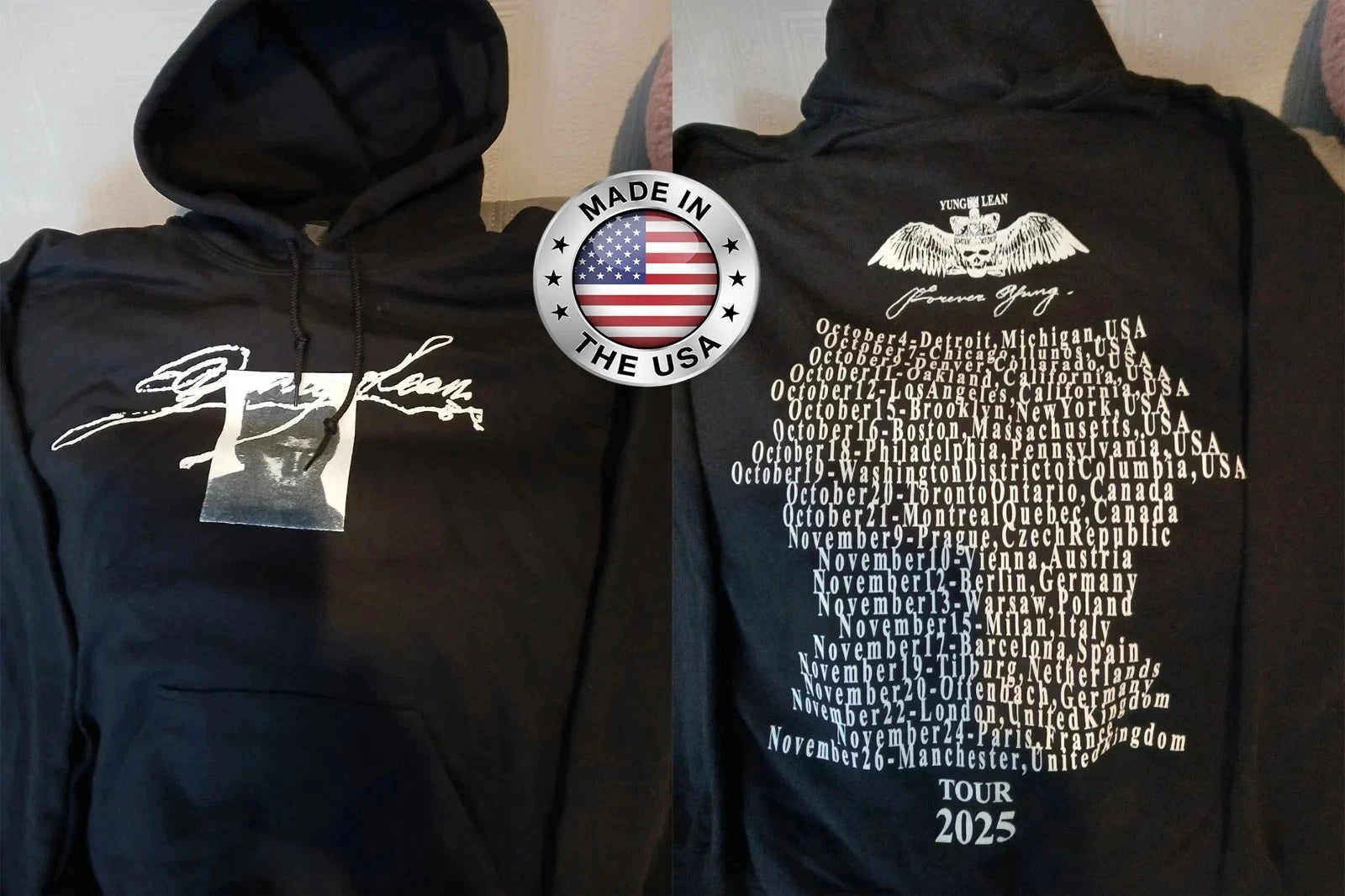 SALE!1 Yung Lean Forever Yung 2025 Tour Hoodie