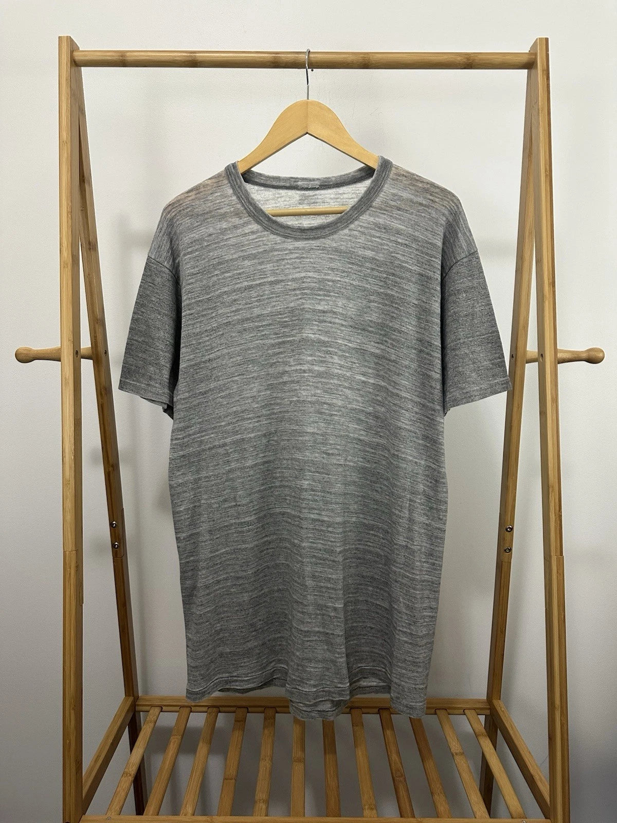 VTG 90s Gradient Sun Faded Super Paper Thin Burnout Tri-Blend Worn T-Shirt XL