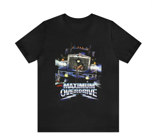 Maximum Overdrive Movie T-Shirt – Classic Horror Film Short Sleeve Black Tee
