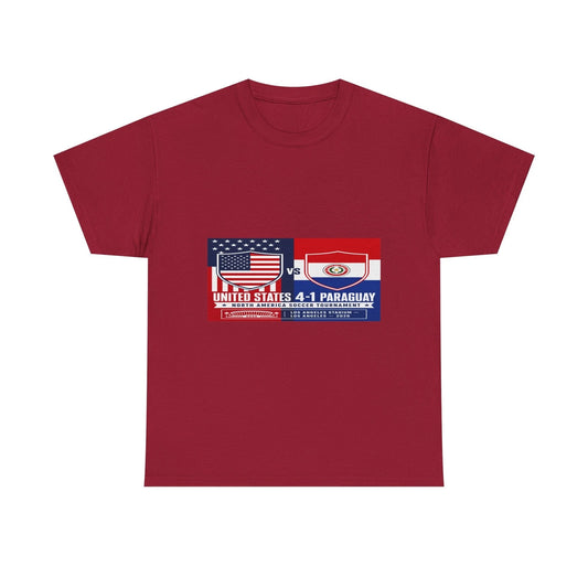 USA vs Paraguay Scoreboard T-Shirt | United States 4-1 Paraguay Soccer