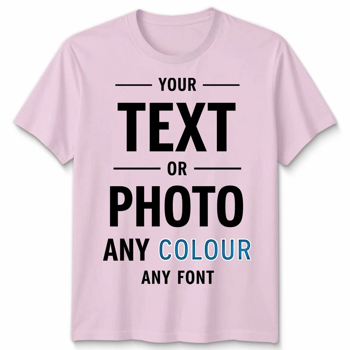 Personalised Unisex T Shirt Custom Your Image Or Text Activewear Sports Tee