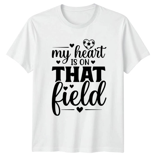 My Heart Is On That Womens T-Shirt Soccer Mom Soccer Birthday Gift For Her