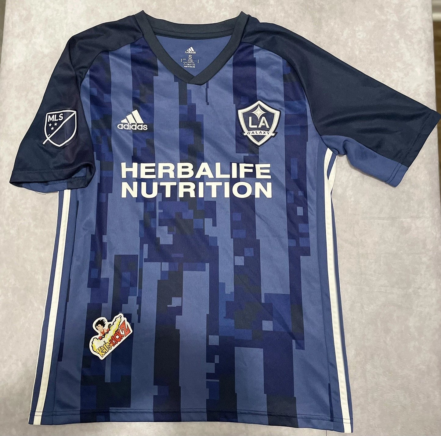 Adidas 2019 LA Galaxy Chicharito Jersey Soccer Team blue camo 14 SM Jersey