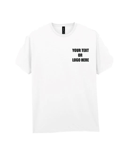 Personalised Custom Printed Gildan Light Cotton Adult T-Shirt Short Sleeve