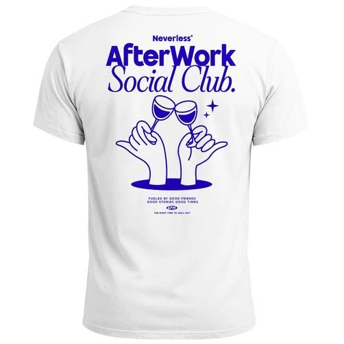 Backprint TShirt men's print shirt cotton print after work social club