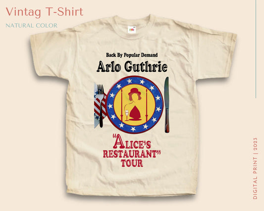 Alice's restaurant Vintage T Shirt for Men NATURAL S-5XL
