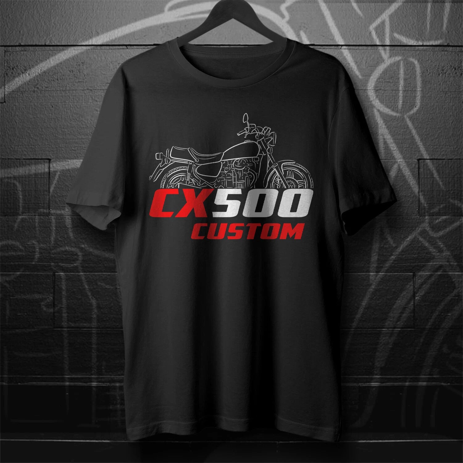 Honda CX 500 Classic &Turbo & Custom 1978-1983 - Motorcycle T-Shirt for Riders