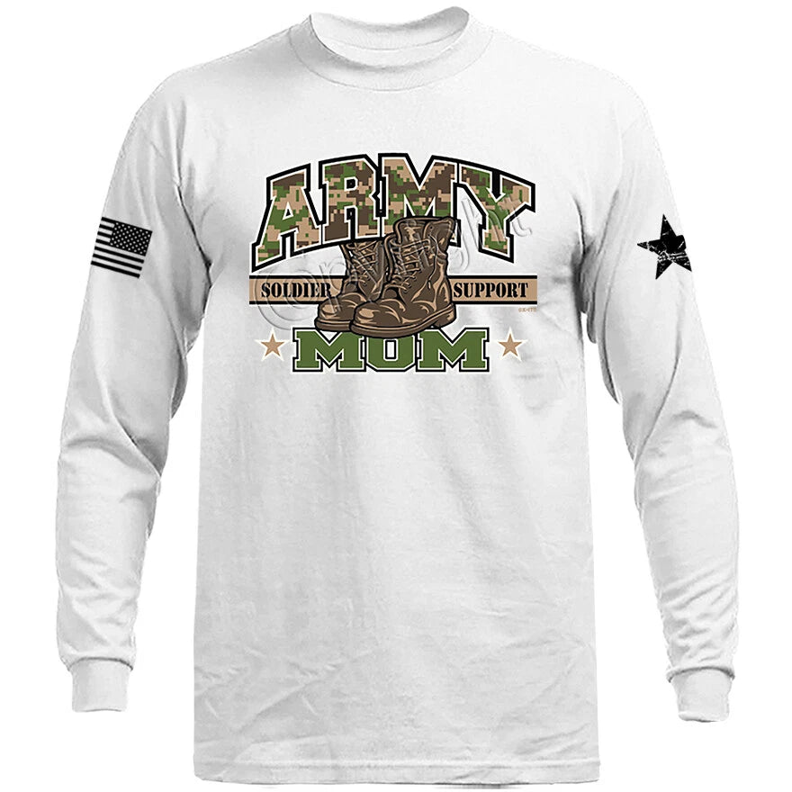 Army Mom Graphic Long Sleeve