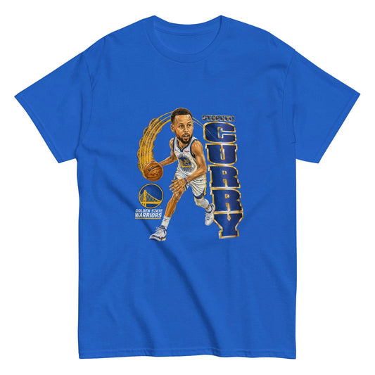 Stephen Curry Warriors Retro Graphic Tee Vintage NBA Basketball Shirt