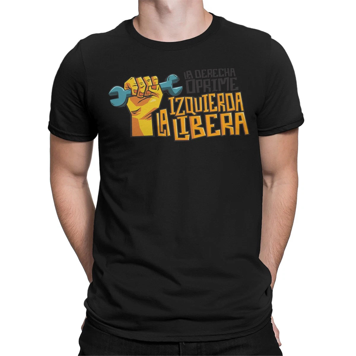 La Derecha Oprime La Izquierda Libera Spanish Mens Womens T-Shirts Tee Top