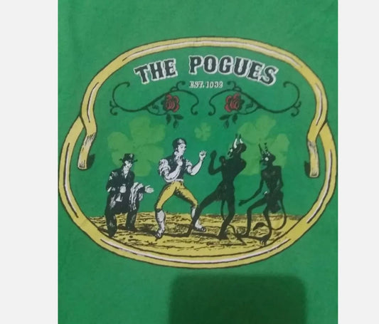 The Pogues Shirt, The Pogues Band T Shirt Full Size S-5XL Irish Green