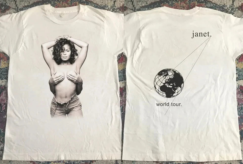1993 JANET JACKSON World Tour Topless T-Shirt