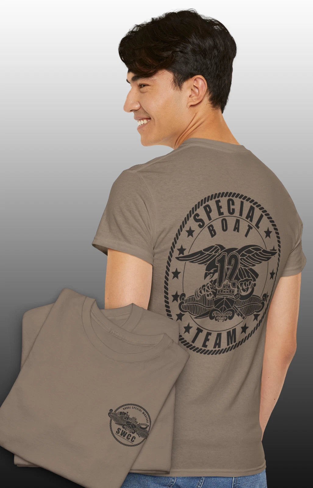 New SWCC Naval Special Warfare Special Boat Team 12 Custom T-Shirt HQ