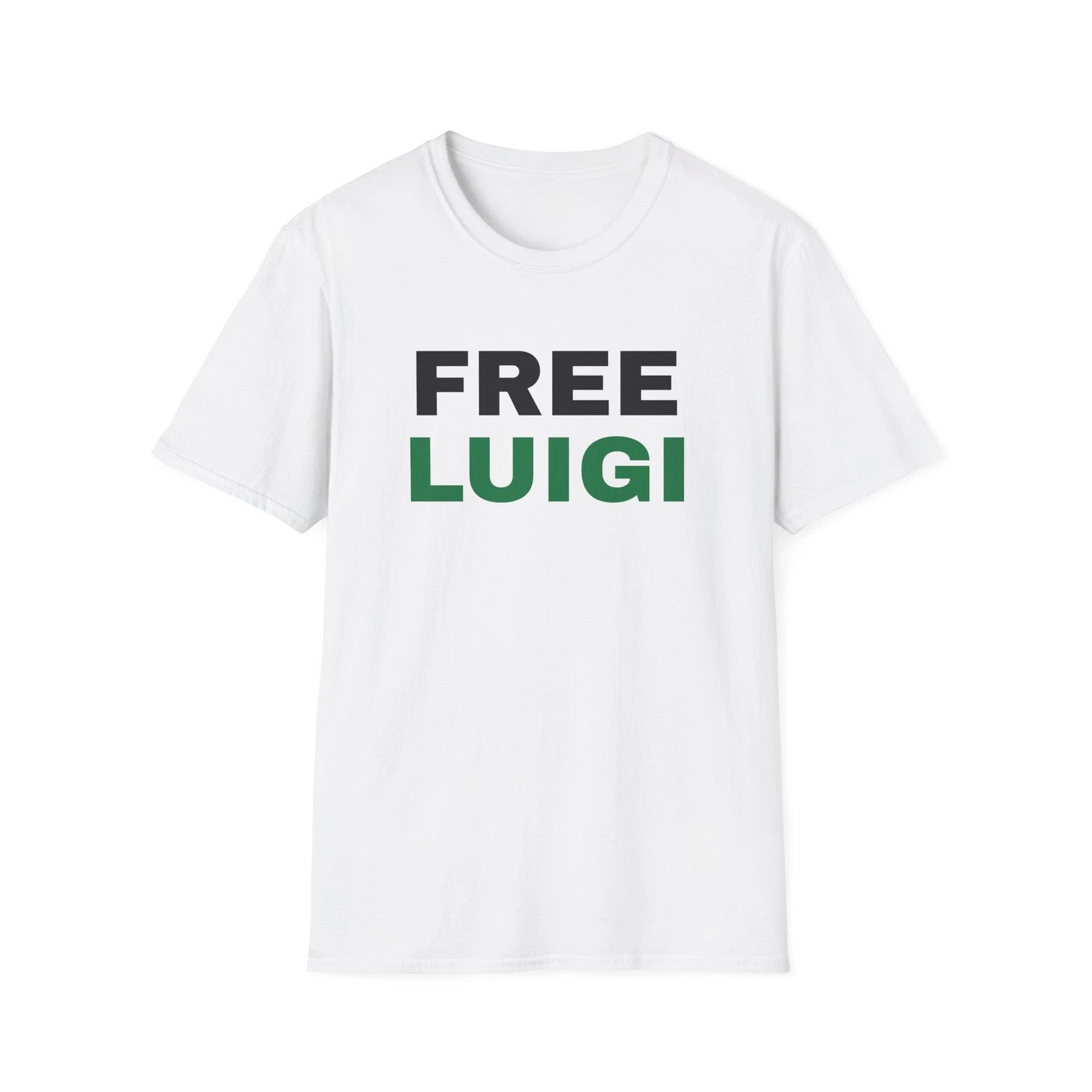 Unisex Free Luigi Mangione Softstyle T-Shirt Top  XS-5XL