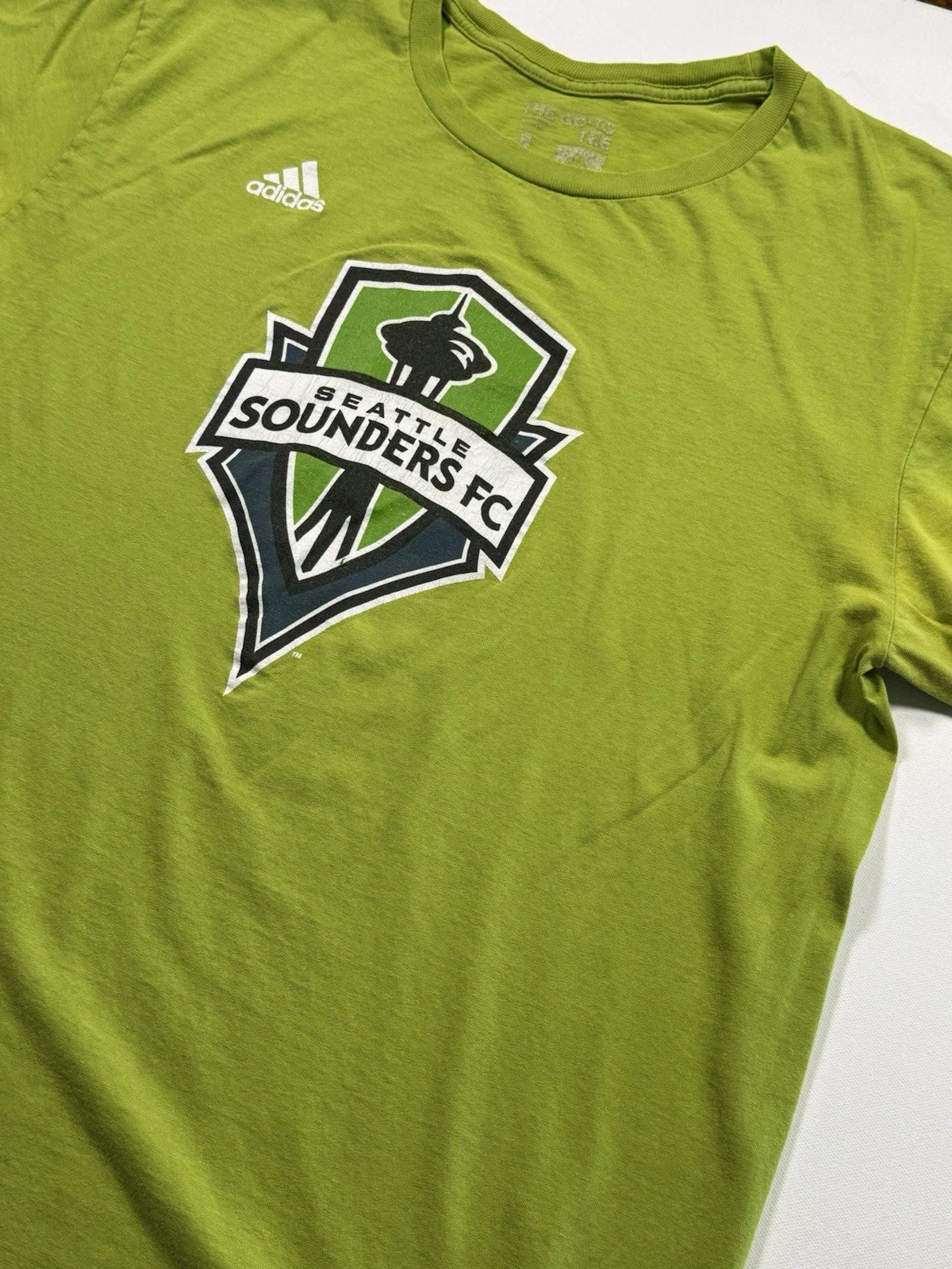 Seattle Sounders FC Adidas T-Shirt Men’s Large Green MLS Soccer Graphic Tee