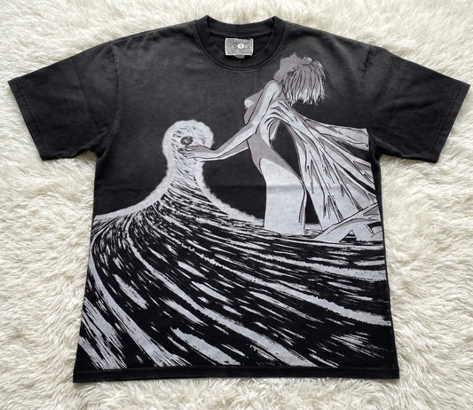 Evangelion Rei Ayanami Third Impact Distressed Heavy Cotton T-Shirt 330gsm
