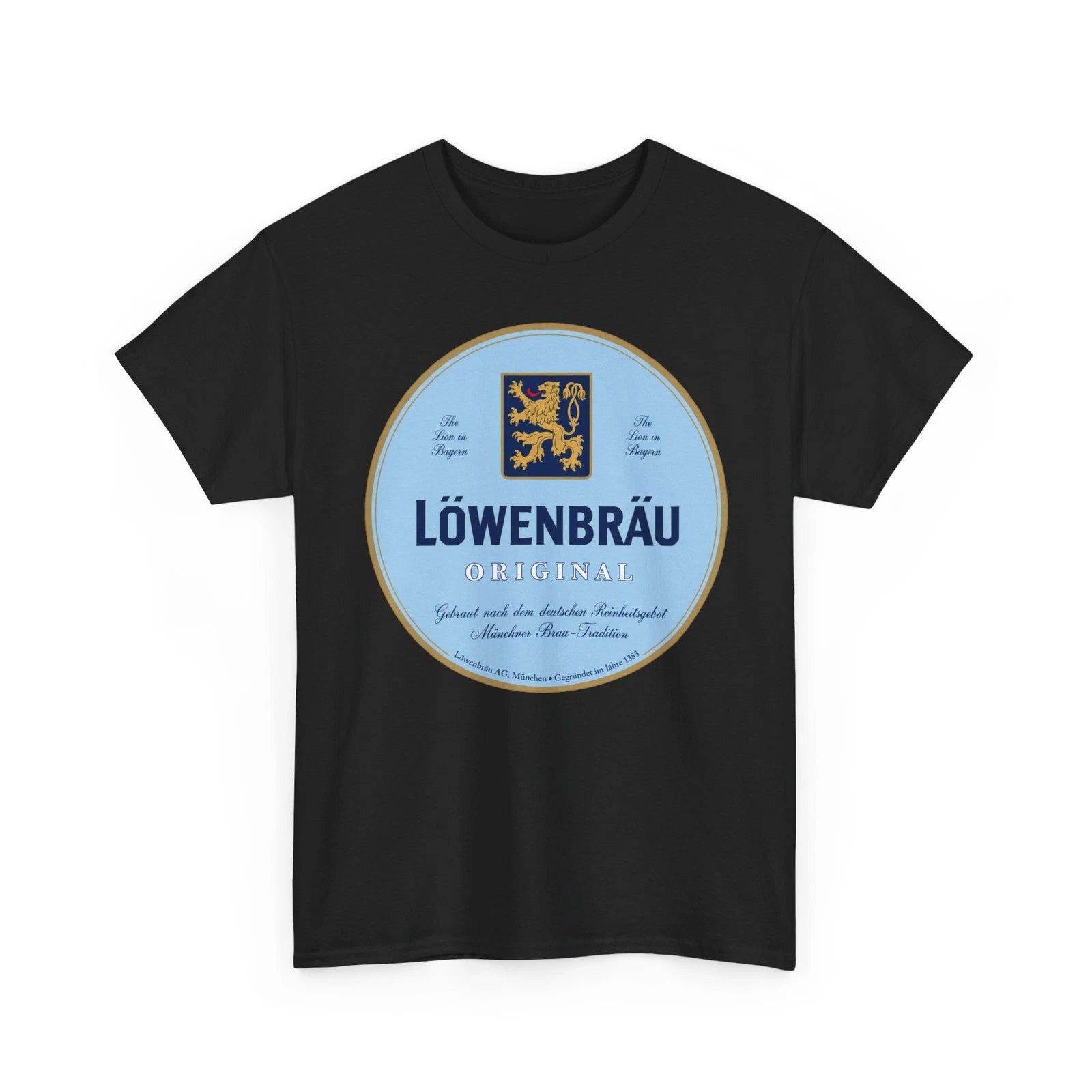 Lowenbrau Original Beer Munich Germany Lion Bayern Retro Breweriana T-Shirt