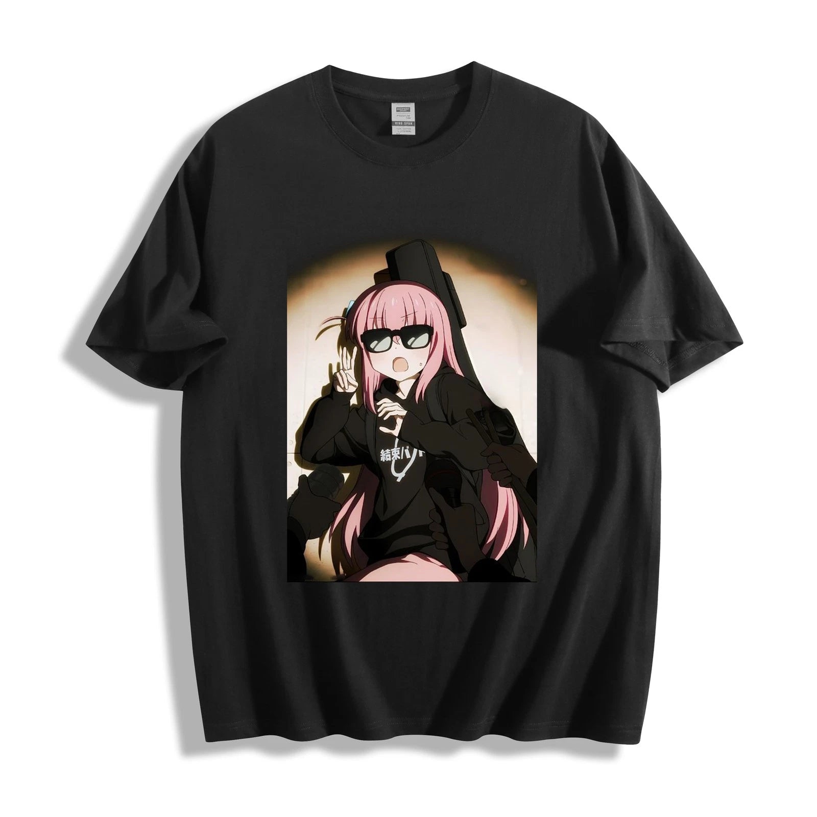 Bocchi the Rock! Hitori Gotoh Cool Sunglasses Peace Sign T-Shirt