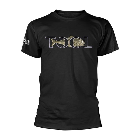 TOOL - FISH BLACK T-Shirt, Front & Back Print Large