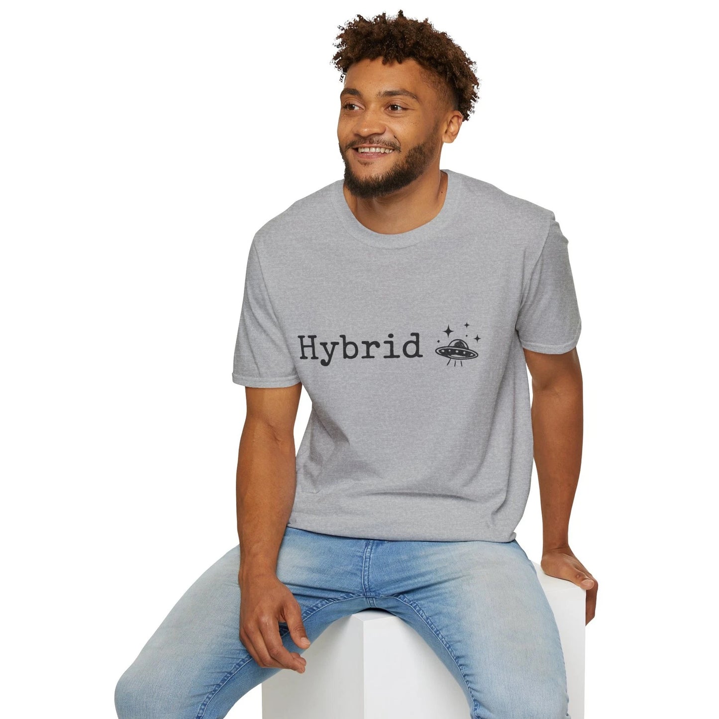 Hybrid Alien Funny Gift UFO T-Shirt | Alien Spaceship Graphic