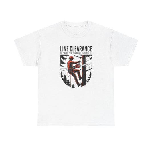 Utility Tree Trimmer Shirt Line Clearance Arborist Graphic Tee Chainsaw Climber