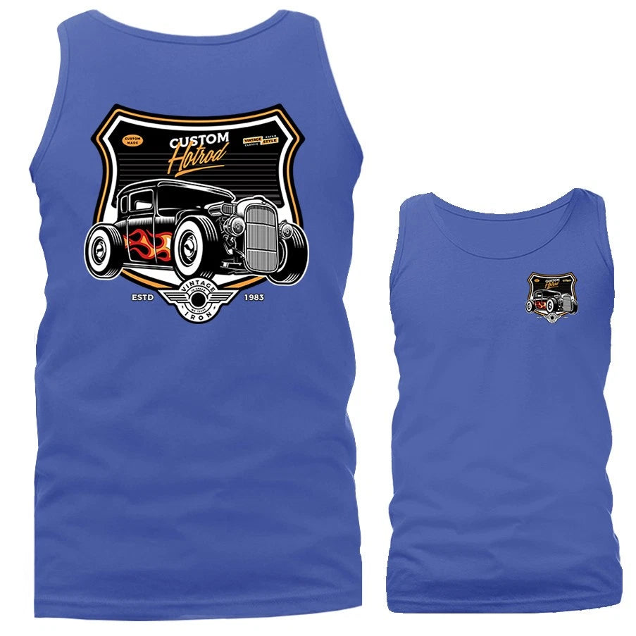 Hot Rod Vintage Custom Classic Muscle Car Graphic Tank Top