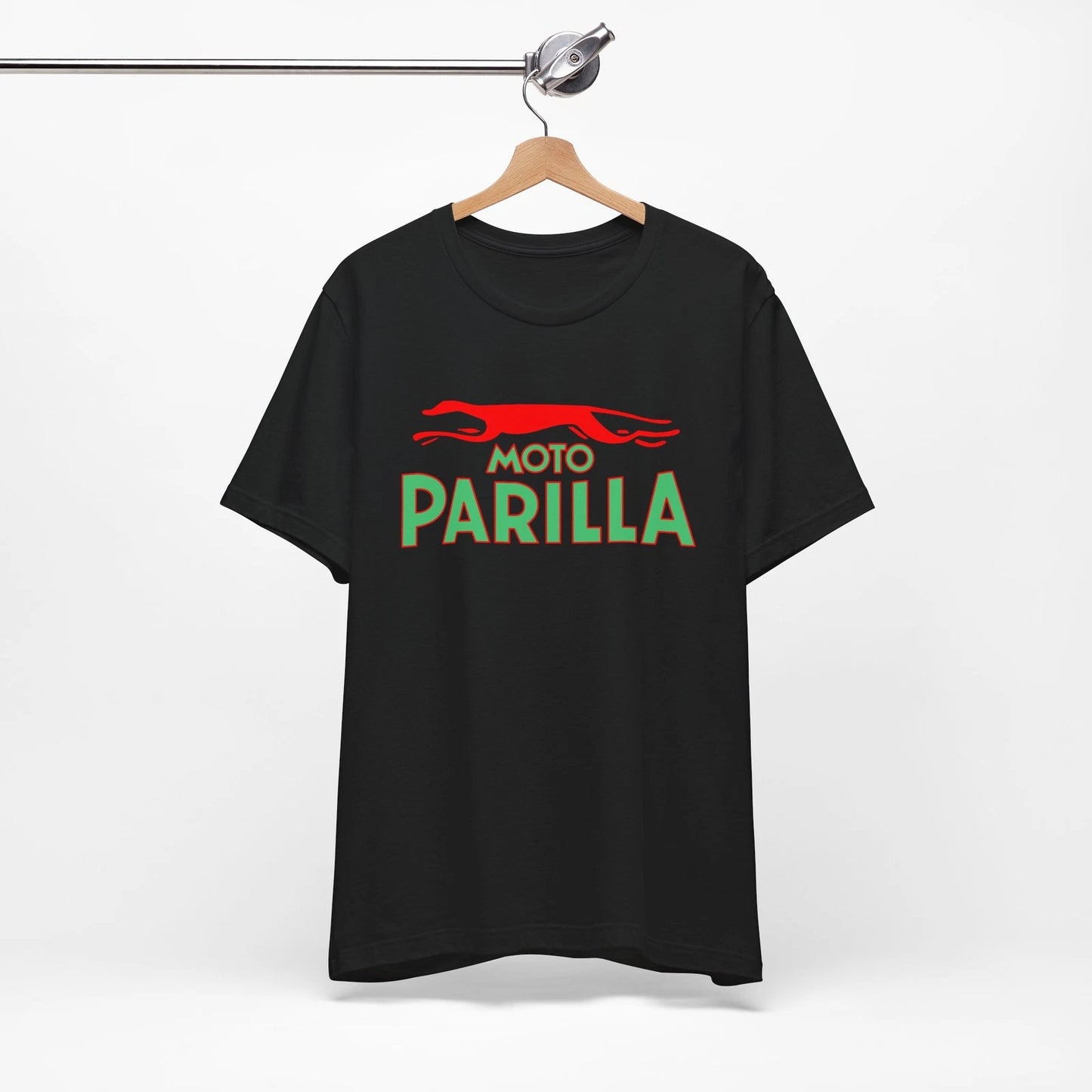 Moto Parilla Motorcycle T-Shirt, Italy Italian Vintage Retro Racing Motorcycles