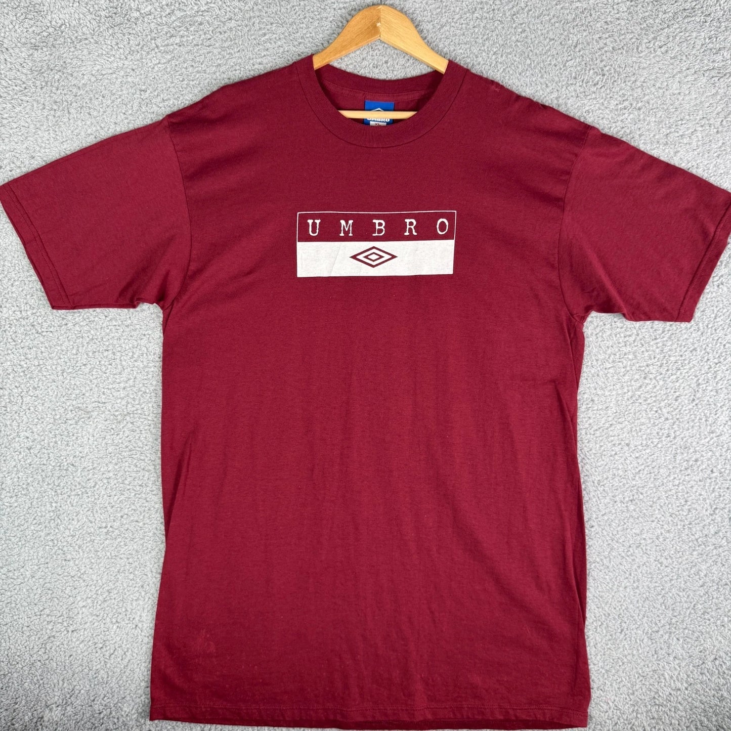Vintage UMBRO Soccer 90's T-Shirt Red Men's XL USA Made