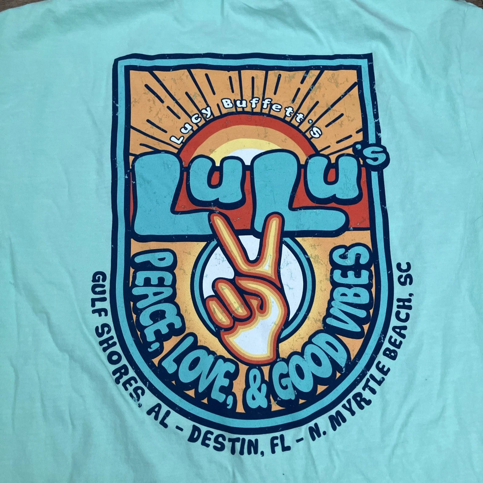Lucy Buffett's Lulu's Short Sleeve T-shirt NEW Myrtle Beach Destin GS Souvenir