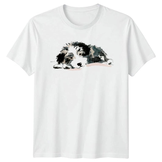 Watercolor Border Collie Dog T-Shirt Border Collie Birthday Gift For Him And Her
