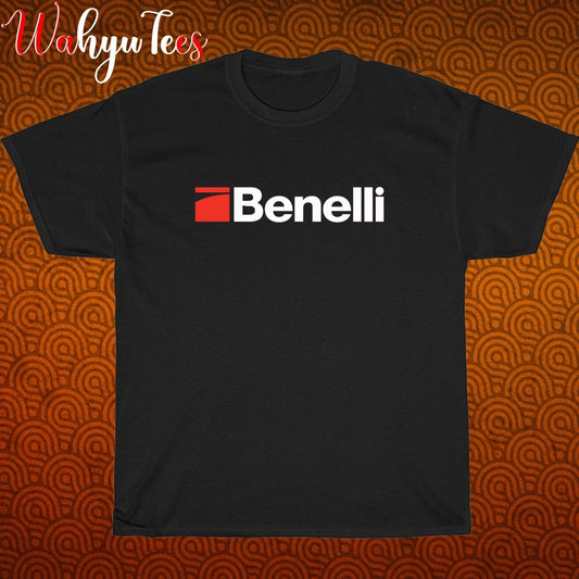 New Benelli Shotgun Logo Black/Grey/Navy/White Size S-5XL Unisex T-Shirt