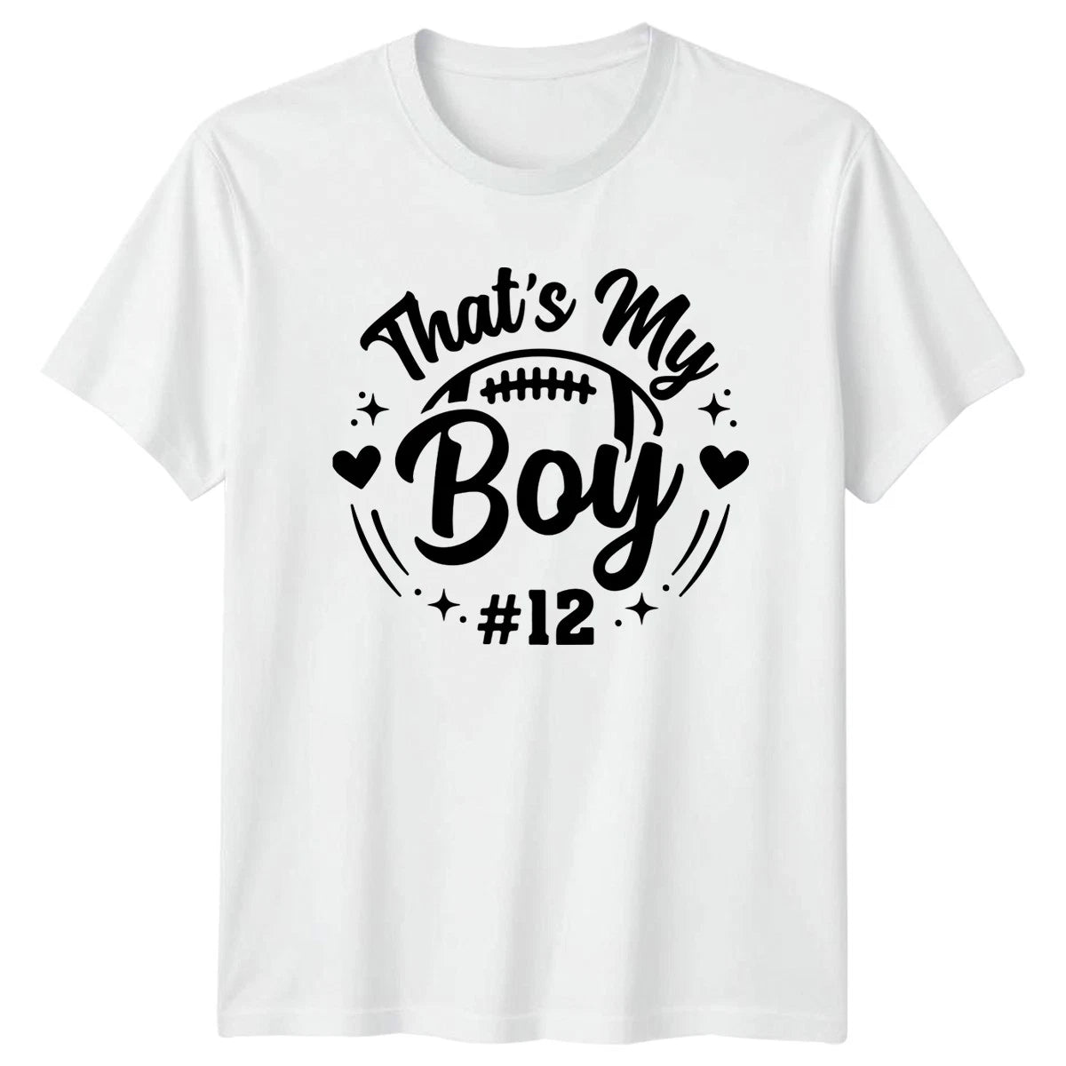 Thats My Boy #12 Womens T-Shirt Youth Football 2026 Birthday Gift For Her