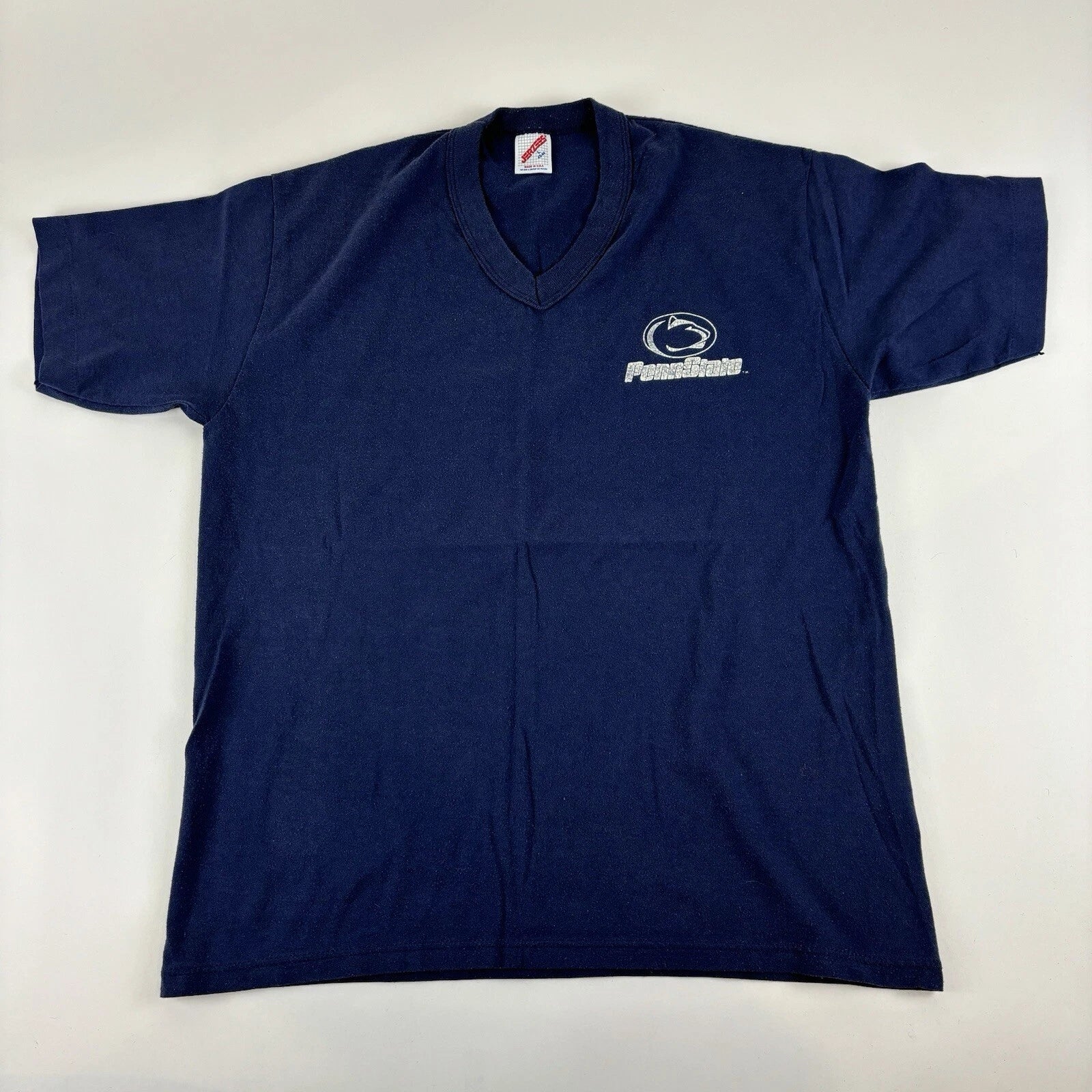 Vintage V Neck Penn State Nittany Lions T Shirt Size Large Runs Small Tee 90s