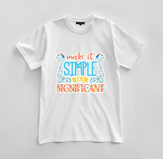 Custom Make It Simple Graphic T-shirt Design Unisex Jersey Short Sleeve Tee