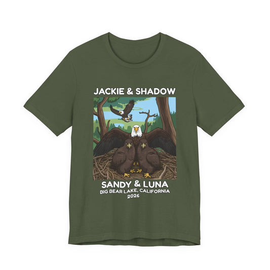 2026 Jackie & Shadow Sandy and Luna T-Shirt Big Bear Baby Bald Eagle Graphic Tee