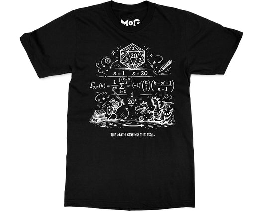 20-Sided Dice Funny T-shirt Roleplaying Gamer Meme Tee Geeky Shirt for RPG Fans