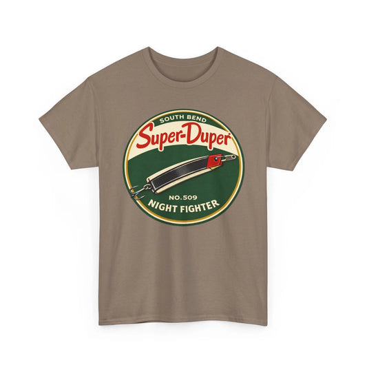 South Bend Super Duper No 509 Night Fighter Vintage Fishing Lure Retro T-shirt