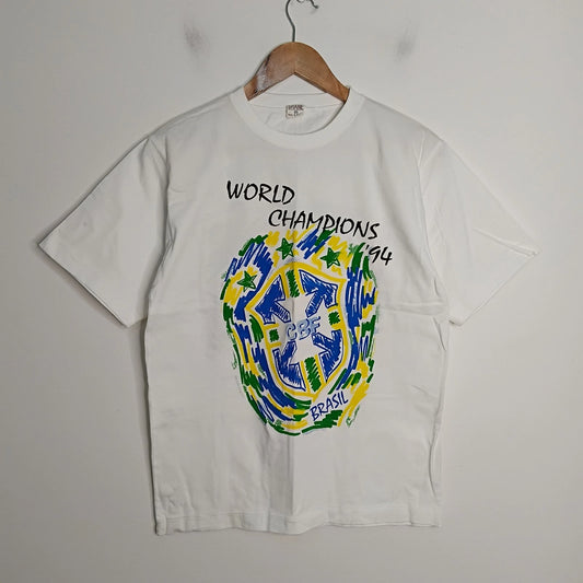 Vintage Brazil World Cup 1994 Shirt Mens Medium Soccer Football Futbol Champions
