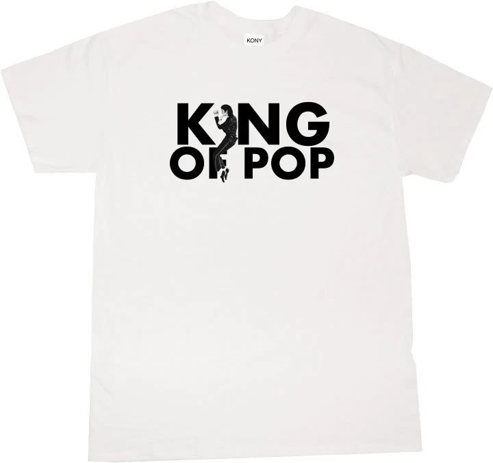 Kings Of NY kings of pop Michael Graphic Printed T-Shirt Jackson Black White NYC