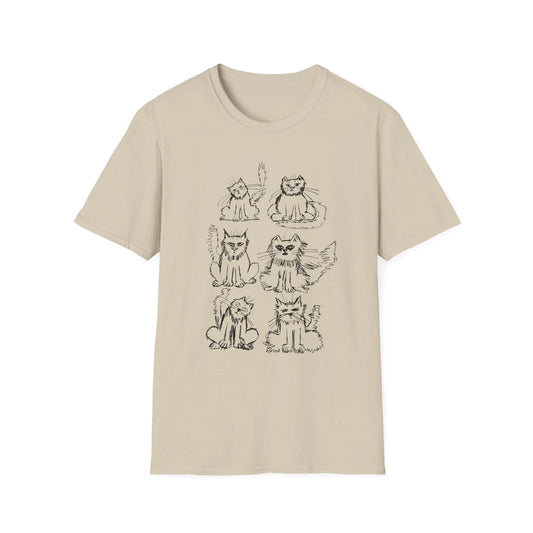 original drawing another six cats tshirt