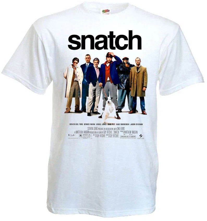SNATCH Movie Poster T shirt white all sizes
