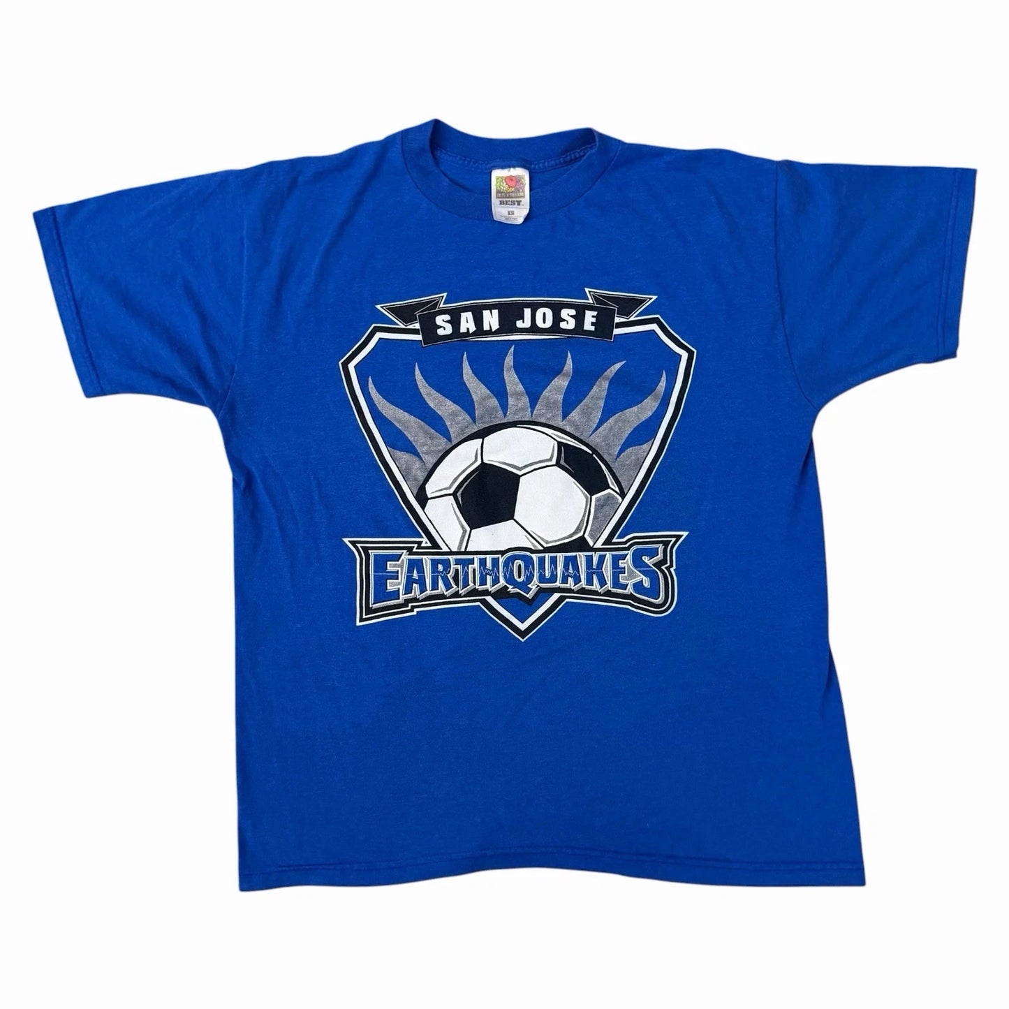 Vintage 90s San Jose Earthquakes MLS T Shirt Mens Large Big Logo Soccer Tee Rare