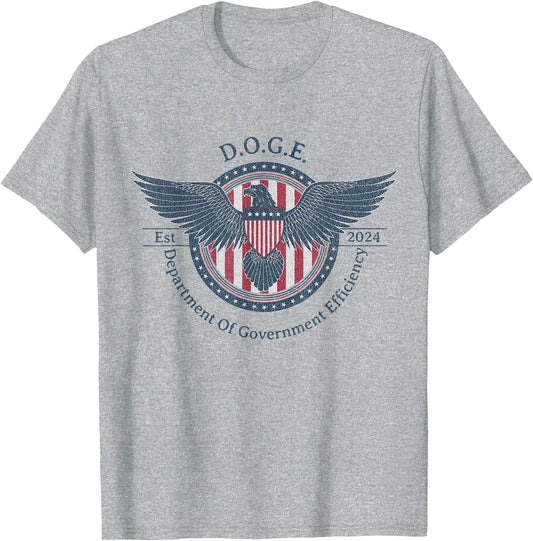 DOGE Department Of Government Efficiency Partiotic T-Shirt