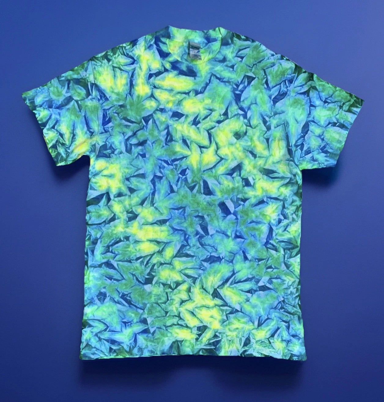 *New* 2XL - Sm Handmade Tie Dye, Tidepool Cruncht Crinkle, Crew or V-Neck