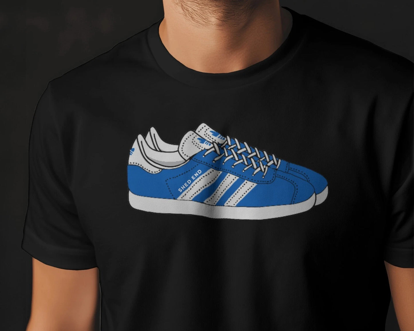 SHED END Gazelle T-Shirt | Fulham Road Blues Stamford Pensioner Bentleys Boys