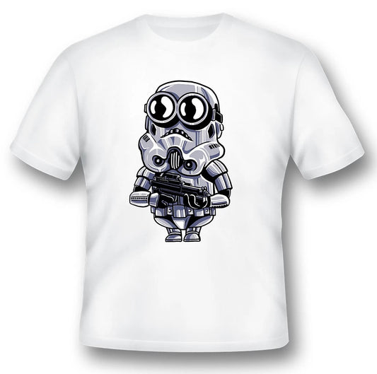 Mini Soldier superhero Tee shirt black or white