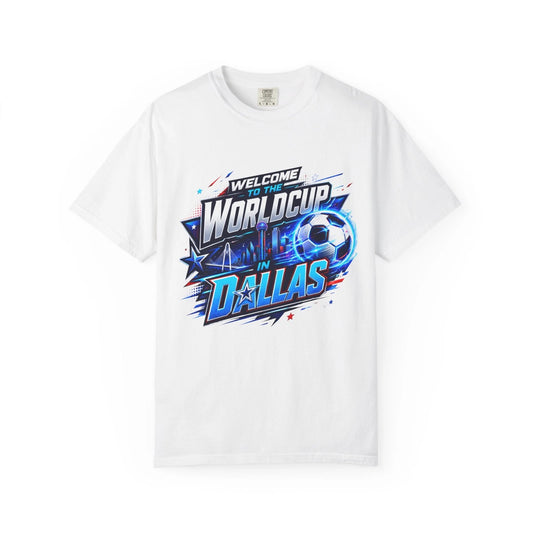 World Cup in Dallas Soccer Graphic T-shirt | Football Logo Tee